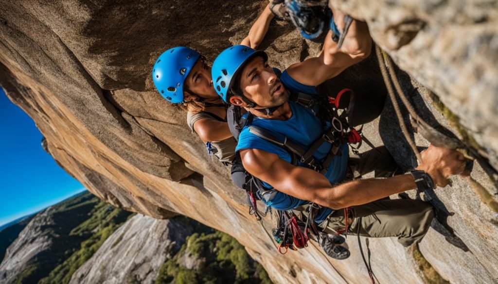 rock climbing