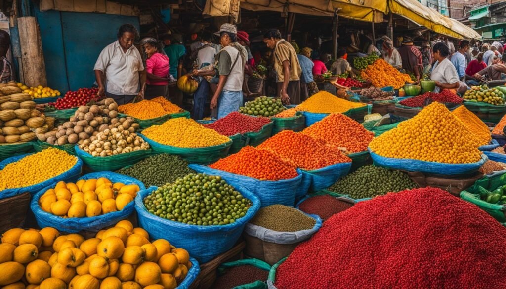 Local market in Latin America