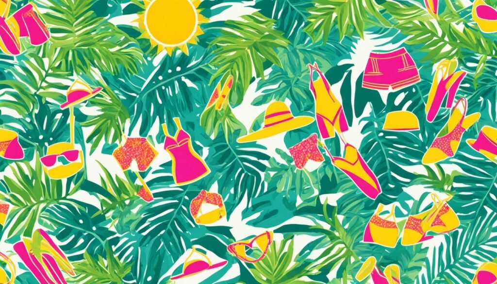 Tropical swimwear