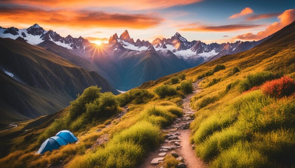 south america backpacking route